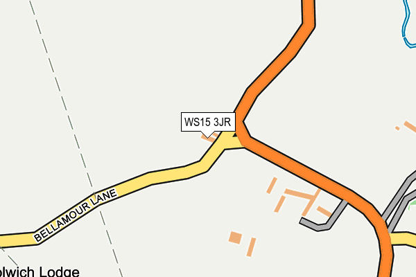 WS15 3JR map - OS OpenMap – Local (Ordnance Survey)