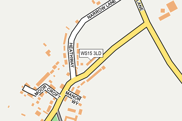 WS15 3LD map - OS OpenMap – Local (Ordnance Survey)