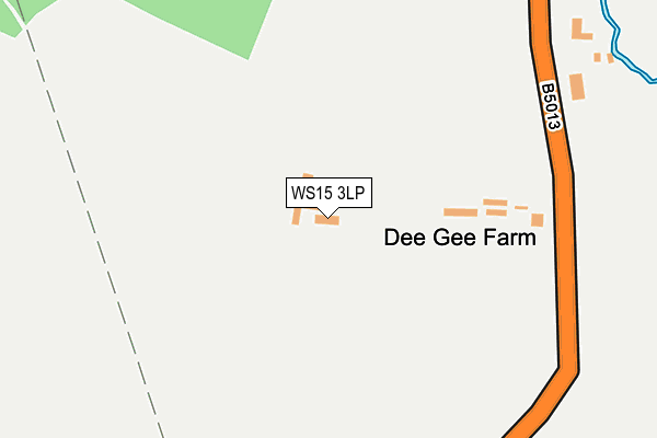 WS15 3LP map - OS OpenMap – Local (Ordnance Survey)