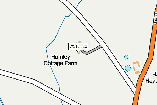 WS15 3LS map - OS OpenMap – Local (Ordnance Survey)