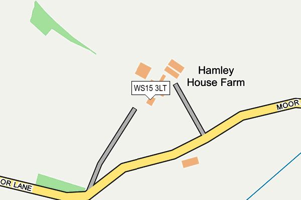 WS15 3LT map - OS OpenMap – Local (Ordnance Survey)