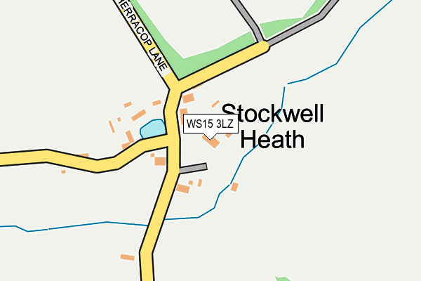 WS15 3LZ map - OS OpenMap – Local (Ordnance Survey)