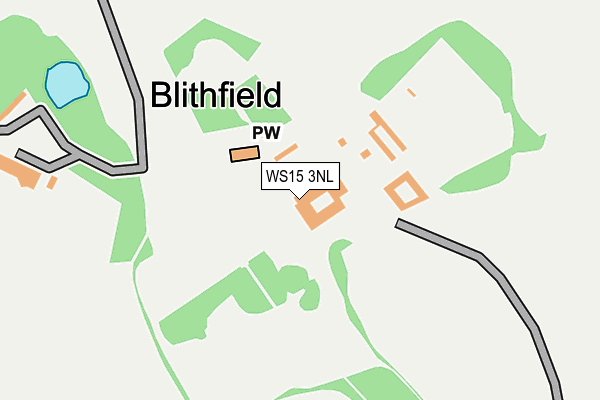 WS15 3NL map - OS OpenMap – Local (Ordnance Survey)
