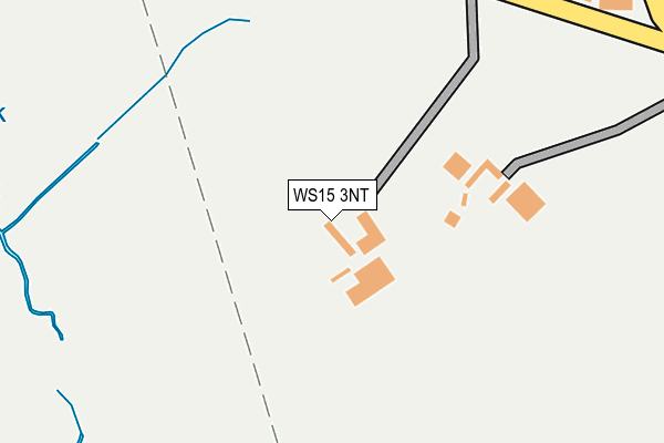 WS15 3NT map - OS OpenMap – Local (Ordnance Survey)