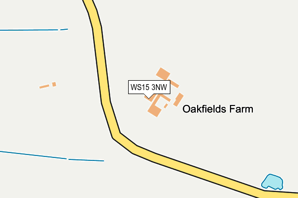 WS15 3NW map - OS OpenMap – Local (Ordnance Survey)