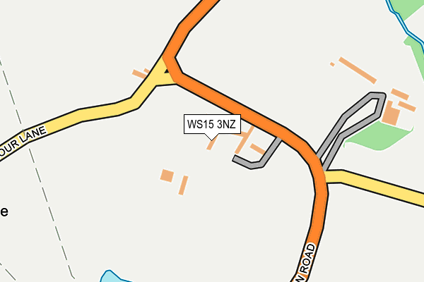 WS15 3NZ map - OS OpenMap – Local (Ordnance Survey)