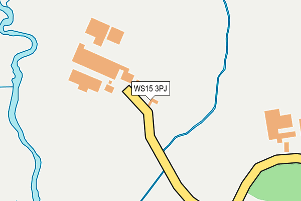 WS15 3PJ map - OS OpenMap – Local (Ordnance Survey)