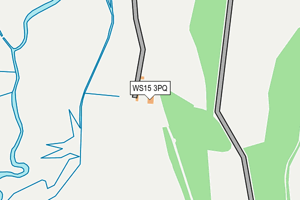 WS15 3PQ map - OS OpenMap – Local (Ordnance Survey)