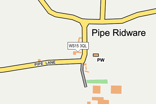 WS15 3QL map - OS OpenMap – Local (Ordnance Survey)