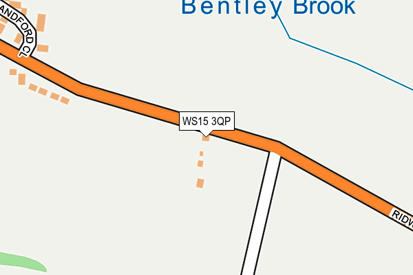 WS15 3QP map - OS OpenMap – Local (Ordnance Survey)