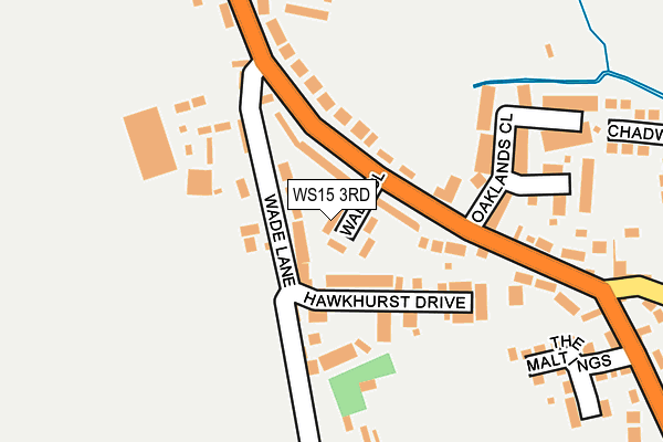 WS15 3RD map - OS OpenMap – Local (Ordnance Survey)