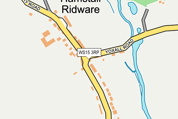 WS15 3RP map - OS OpenMap – Local (Ordnance Survey)