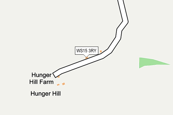 WS15 3RY map - OS OpenMap – Local (Ordnance Survey)