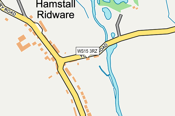 WS15 3RZ map - OS OpenMap – Local (Ordnance Survey)