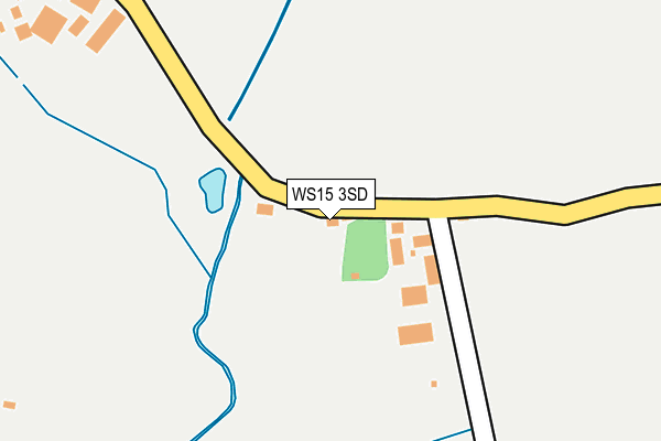 WS15 3SD map - OS OpenMap – Local (Ordnance Survey)