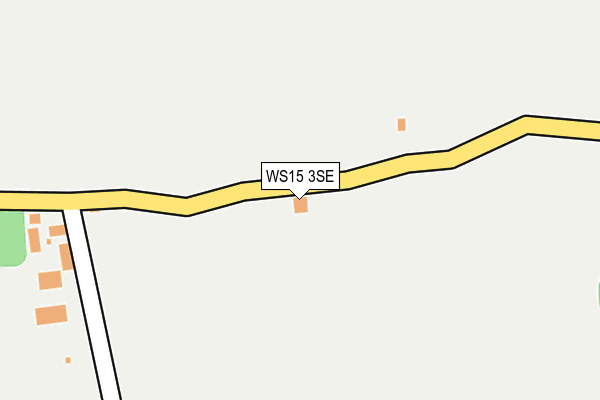 WS15 3SE map - OS OpenMap – Local (Ordnance Survey)