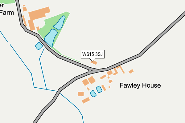 WS15 3SJ map - OS OpenMap – Local (Ordnance Survey)