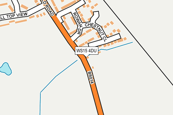 WS15 4DU map - OS OpenMap – Local (Ordnance Survey)