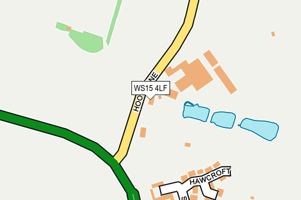 WS15 4LF map - OS OpenMap – Local (Ordnance Survey)