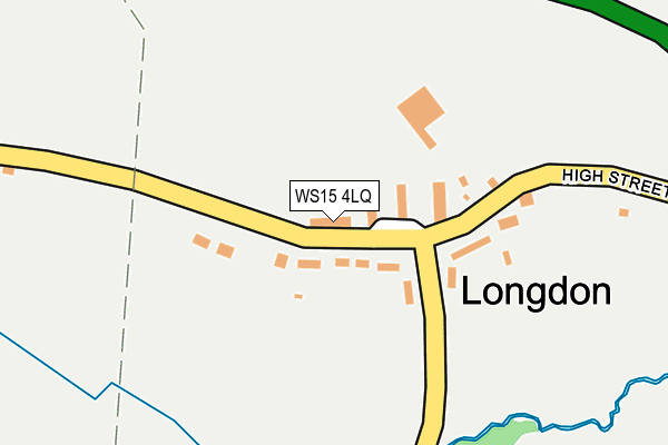 WS15 4LQ map - OS OpenMap – Local (Ordnance Survey)