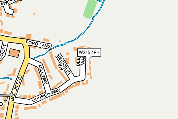 WS15 4PH map - OS OpenMap – Local (Ordnance Survey)