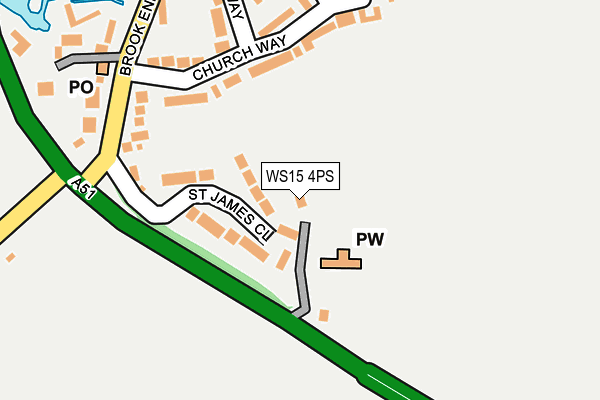 WS15 4PS map - OS OpenMap – Local (Ordnance Survey)