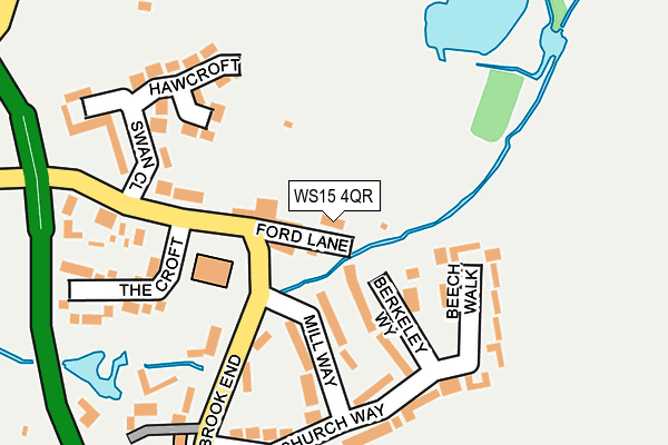 WS15 4QR map - OS OpenMap – Local (Ordnance Survey)