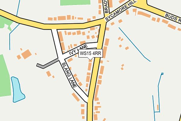 WS15 4RR map - OS OpenMap – Local (Ordnance Survey)