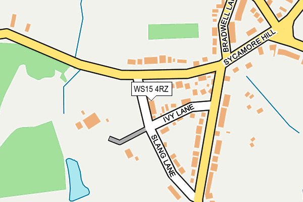 WS15 4RZ map - OS OpenMap – Local (Ordnance Survey)