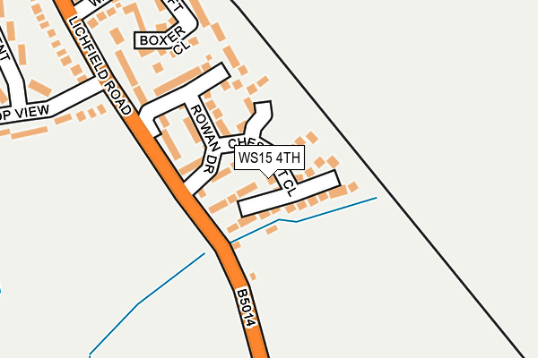 WS15 4TH map - OS OpenMap – Local (Ordnance Survey)