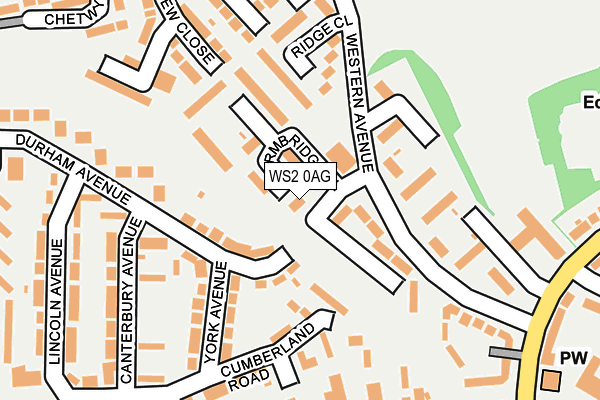 WS2 0AG map - OS OpenMap – Local (Ordnance Survey)