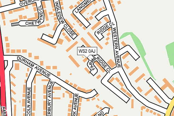 WS2 0AJ map - OS OpenMap – Local (Ordnance Survey)