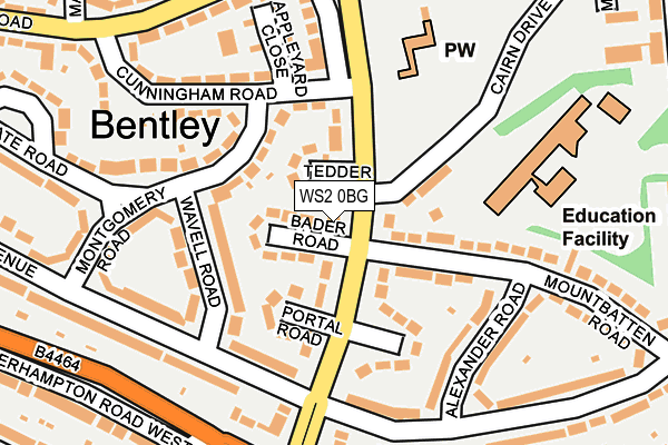 WS2 0BG map - OS OpenMap – Local (Ordnance Survey)