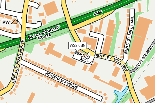 WS2 0BN map - OS OpenMap – Local (Ordnance Survey)