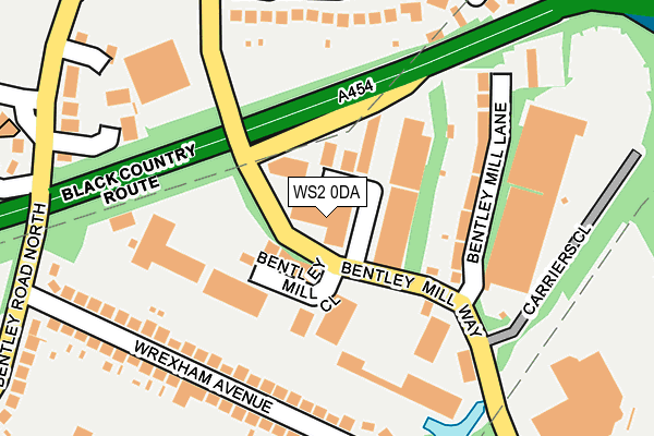 WS2 0DA map - OS OpenMap – Local (Ordnance Survey)