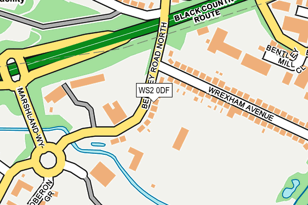 WS2 0DF map - OS OpenMap – Local (Ordnance Survey)