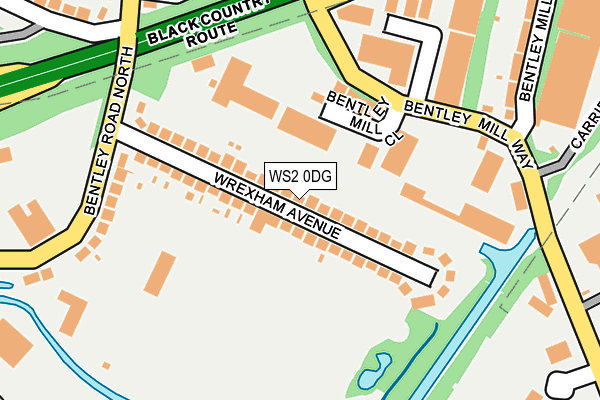 WS2 0DG map - OS OpenMap – Local (Ordnance Survey)