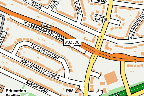 WS2 0DU map - OS OpenMap – Local (Ordnance Survey)