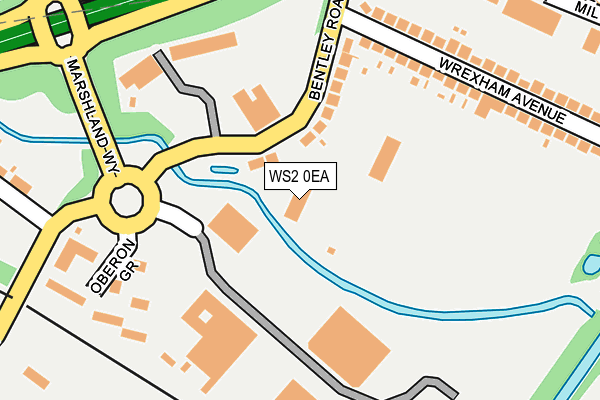 WS2 0EA map - OS OpenMap – Local (Ordnance Survey)
