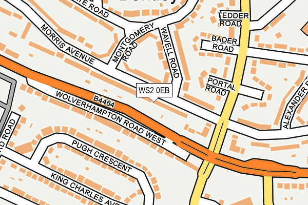 WS2 0EB map - OS OpenMap – Local (Ordnance Survey)