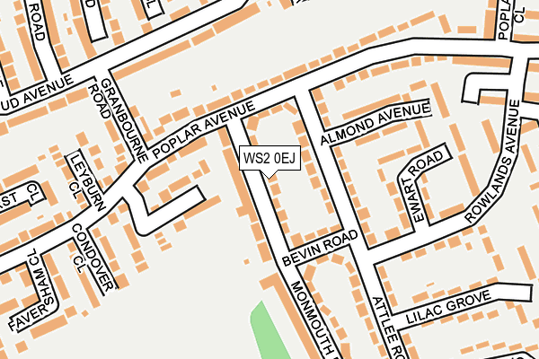 WS2 0EJ map - OS OpenMap – Local (Ordnance Survey)