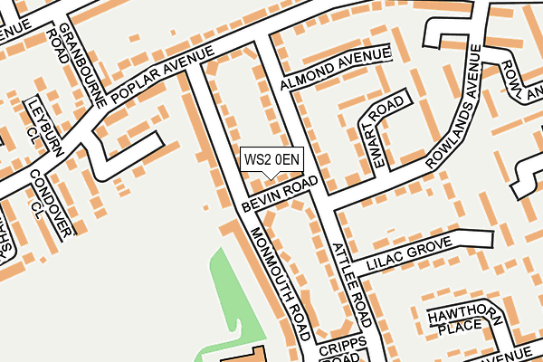 WS2 0EN map - OS OpenMap – Local (Ordnance Survey)