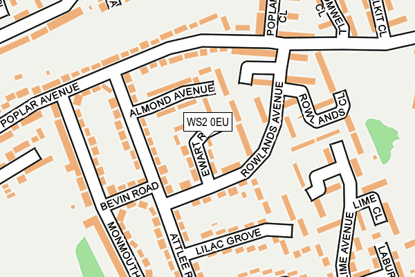 WS2 0EU map - OS OpenMap – Local (Ordnance Survey)