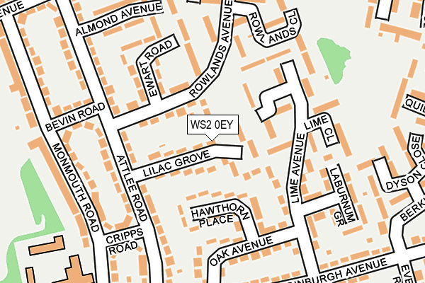 WS2 0EY map - OS OpenMap – Local (Ordnance Survey)