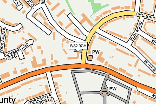 WS2 0GH map - OS OpenMap – Local (Ordnance Survey)