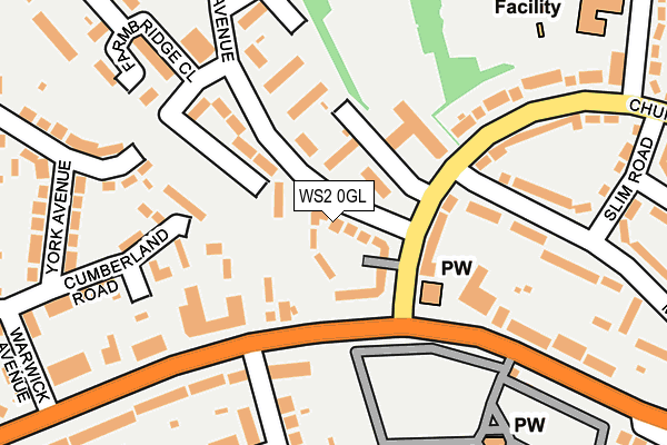 WS2 0GL map - OS OpenMap – Local (Ordnance Survey)