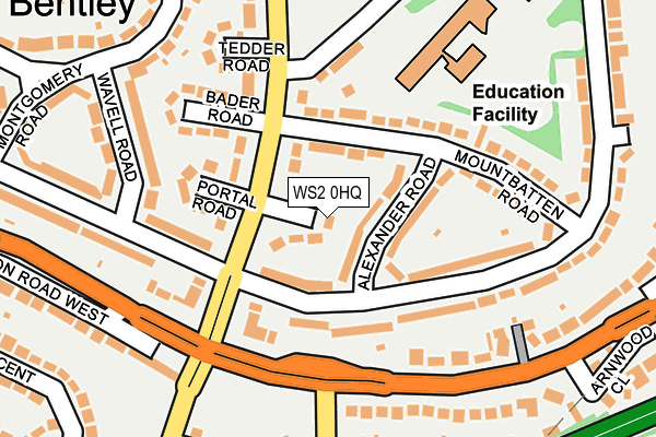 WS2 0HQ map - OS OpenMap – Local (Ordnance Survey)