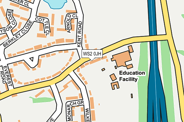 WS2 0JH map - OS OpenMap – Local (Ordnance Survey)