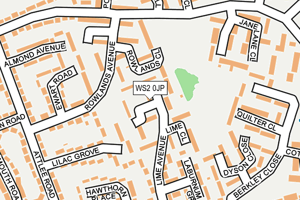 WS2 0JP map - OS OpenMap – Local (Ordnance Survey)