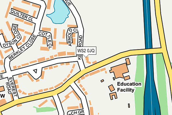 WS2 0JQ map - OS OpenMap – Local (Ordnance Survey)